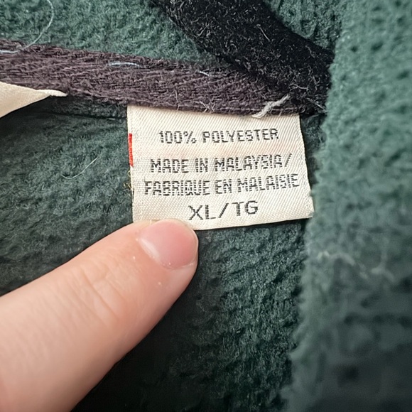 Deep Green Plush Fleece Jacket - XL - Picture 5 of 6